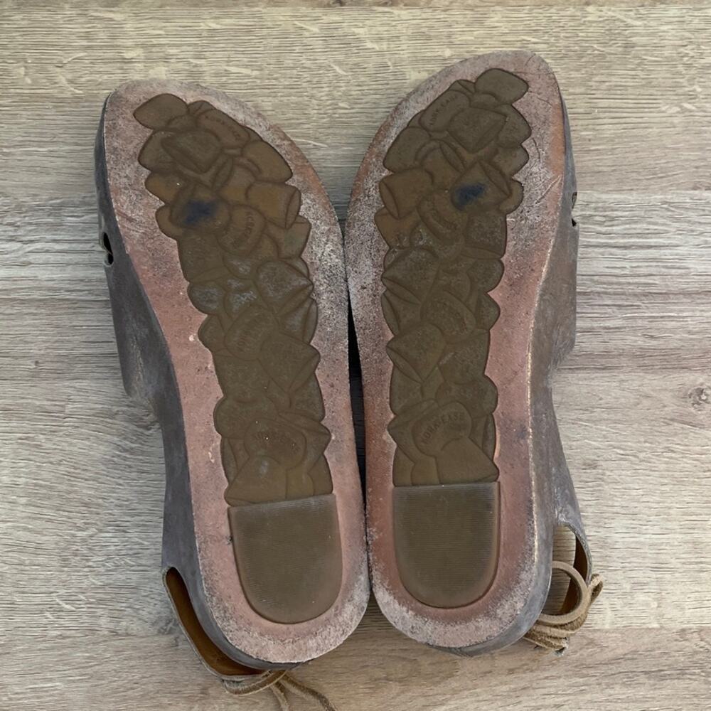 Kork-Ease Rebecca Slingback Tie Sandals Bronze Leather Comfort Flat US 8 EU 39 - Picture 8 of 8